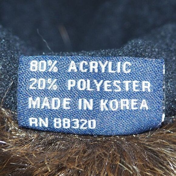 C.C Vintage 90s Faux Fur Bucket Hat Brown OS - Picture 7 of 7